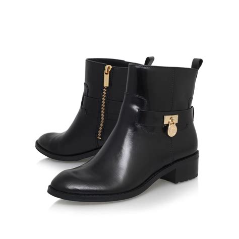 michael kors leather bootie|michael kors ryan leather boot.